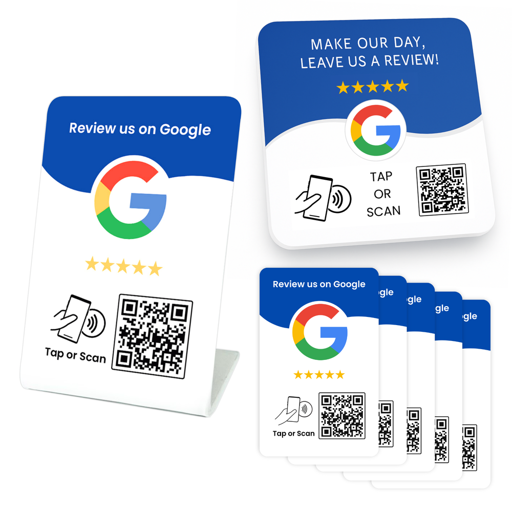 Business Bundle — 5 cards + 1 stand + 1 plate