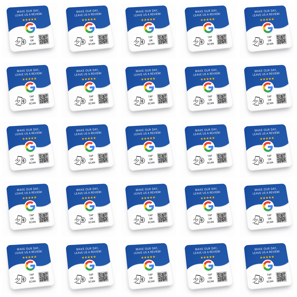 Google Review Plate 25-Pack